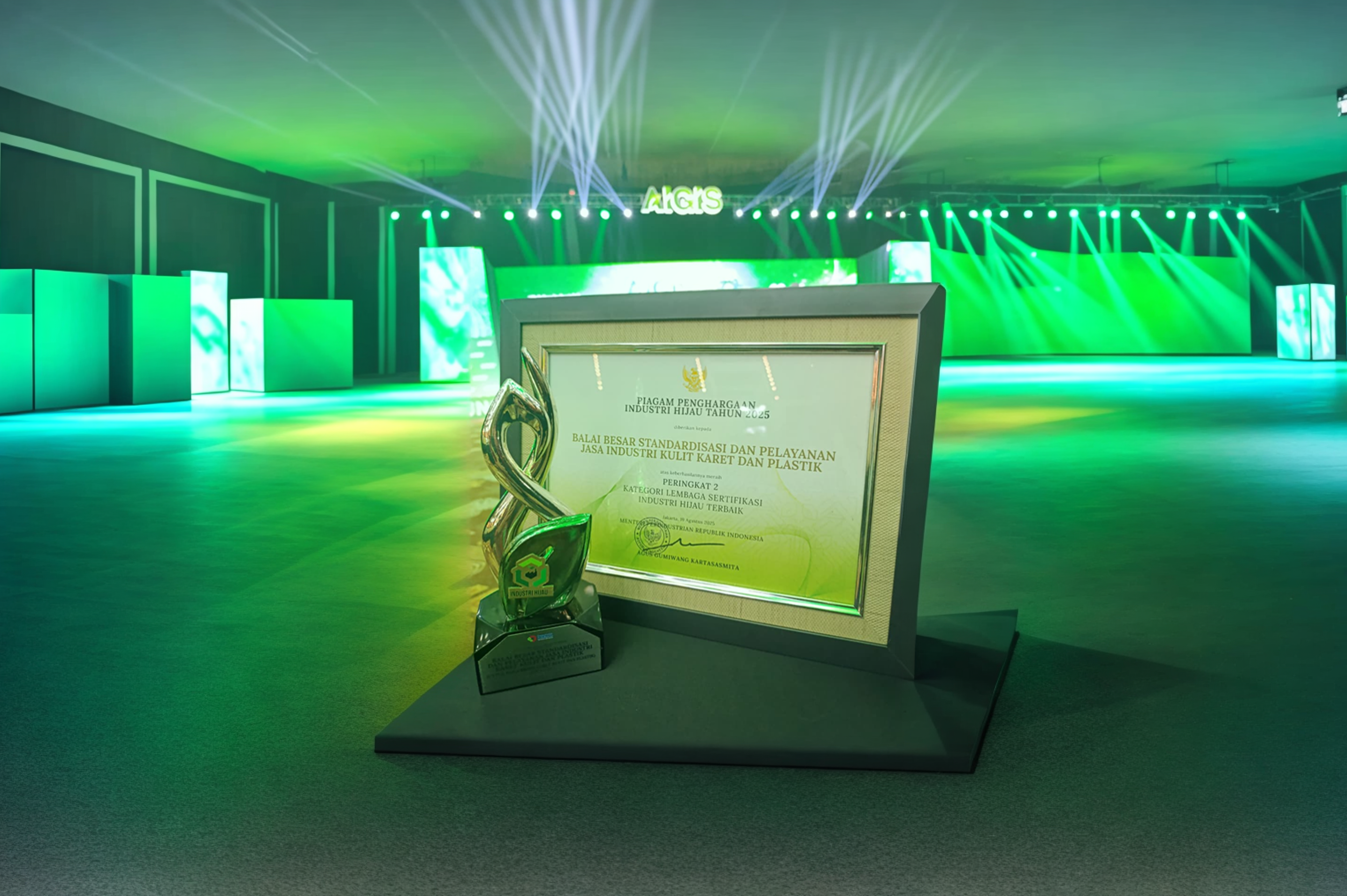 BBSPJIKKP Raih Peringkat II Lembaga Sertifikasi Industri Hijau pada AIGIS 2025